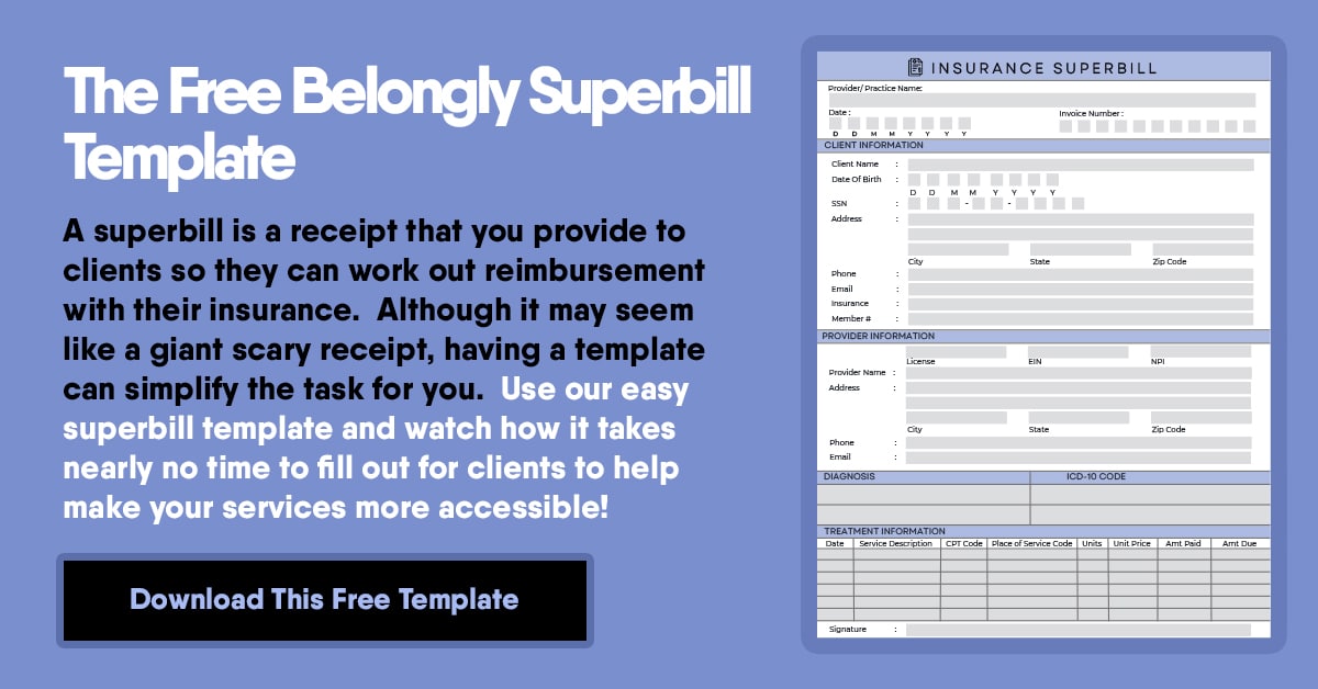 Superbill Template